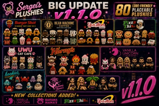 80 Placeable Plushies