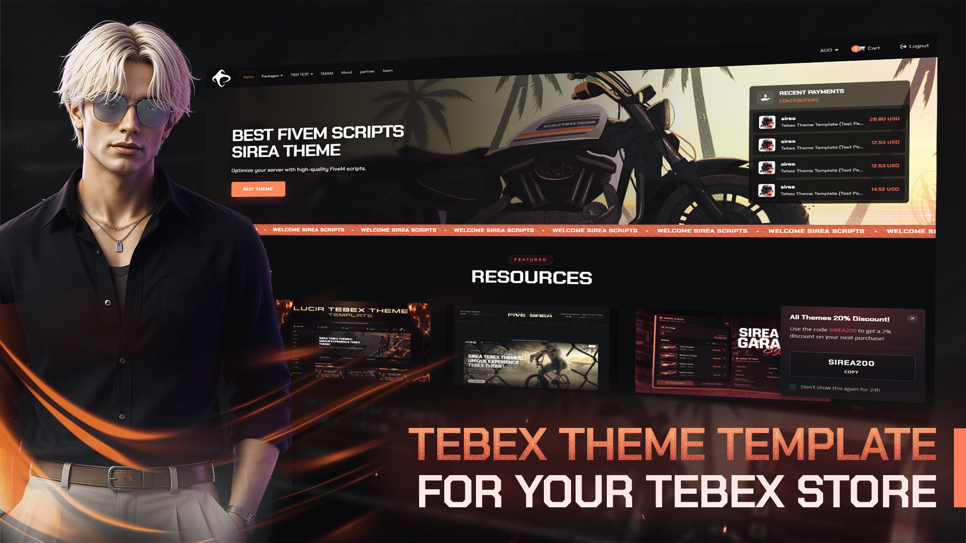 VEX - Tebex Theme Template (New Update)