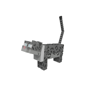 Snow Leopard Cat — cosmetic Cat Skins item on the NovaVoid Cat Civilization Minecraft server