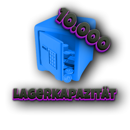 Lagerkapazität 10000 Slots