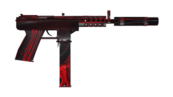 MACHINE PISTOL RED CHROMIUM.