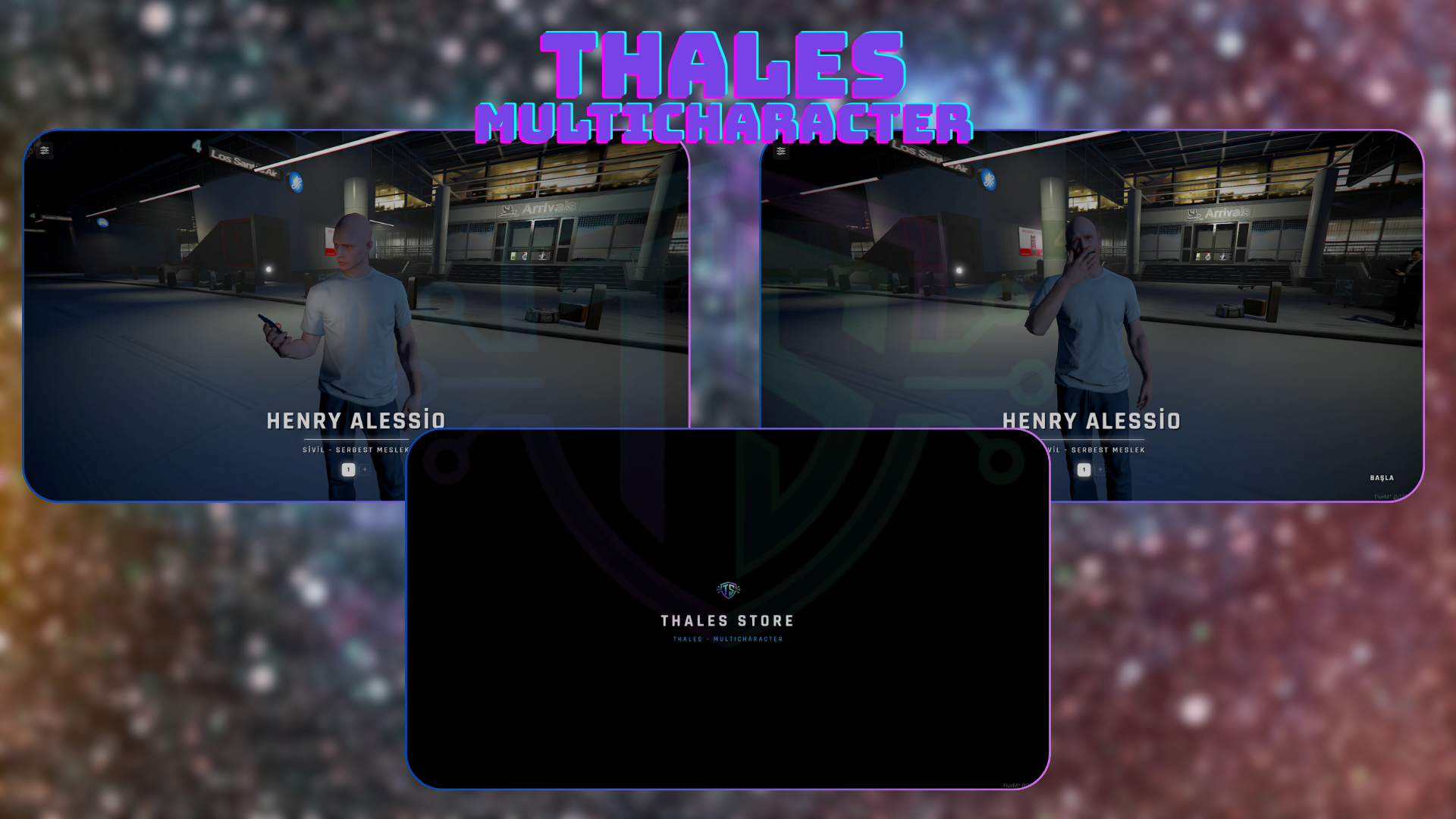 THALES - MULTICHARACTER [ESX/QBCORE]  [LIFETIME]  [CHEAP PRICE]