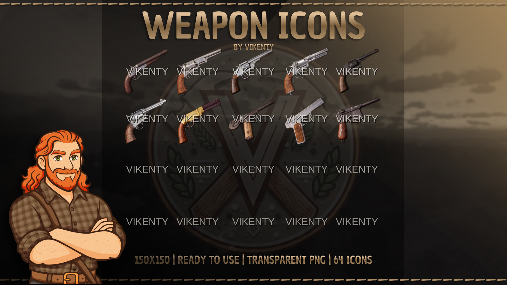 Weapon Icons x64 | 01