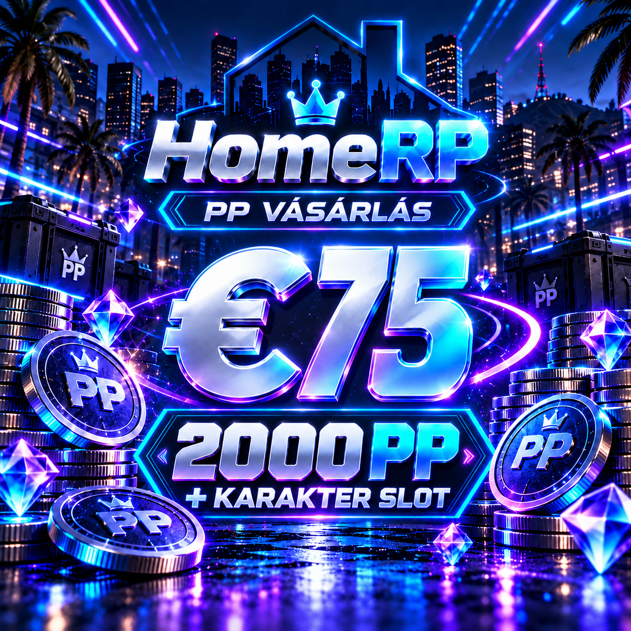 Játékbeli PP vásárlás - 75€