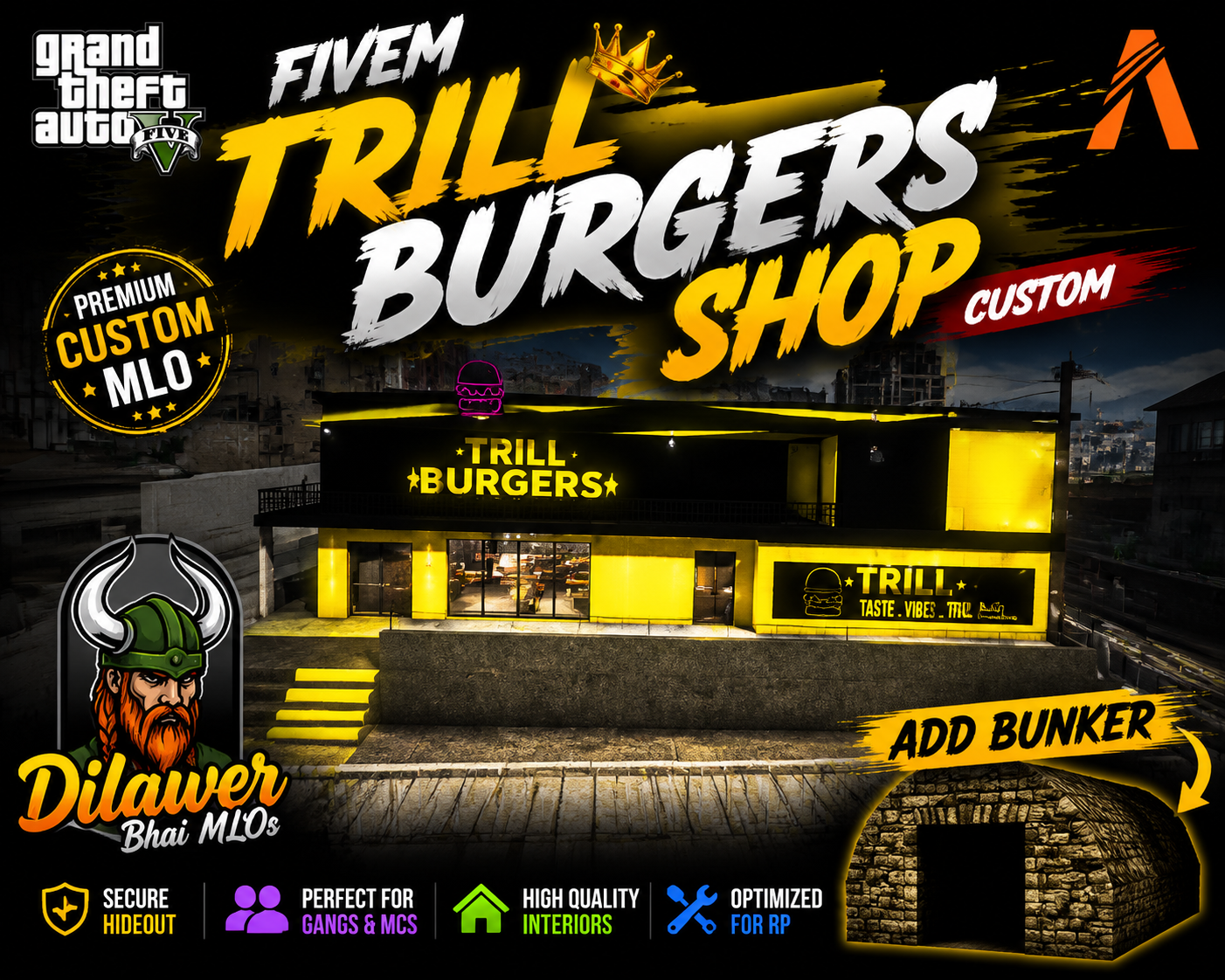 FIVEM TRILL BURGERS SHOP CUSTOM
