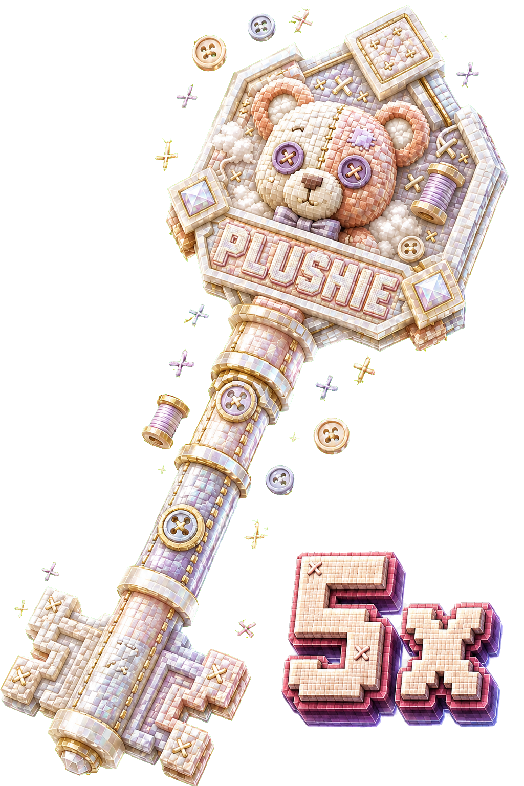 5x Shiny Plushie Crate Key