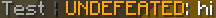 UNDEFEATED Tag for 1 Week!