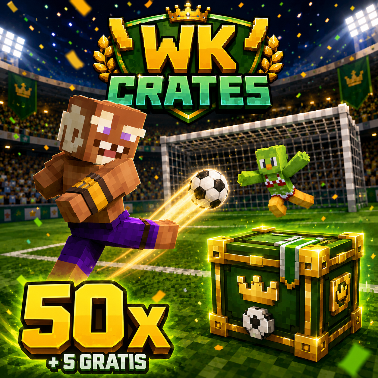 50x + 5 Gratis KD1 WK Crates