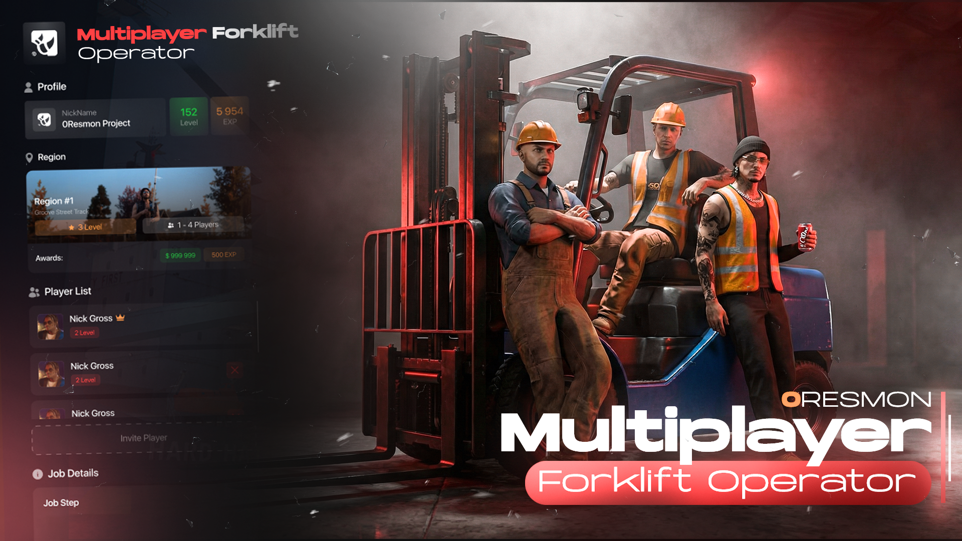 0R-Multiplayer Forklift Operator Job Open Source  | lab