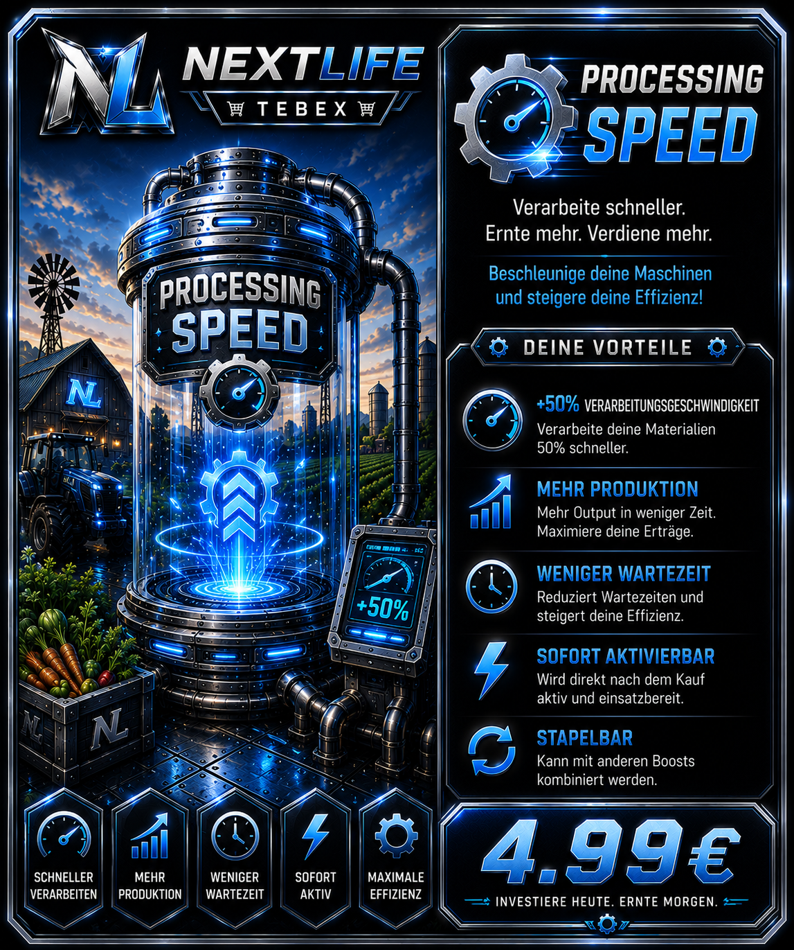 ⚙️ Processing Speed