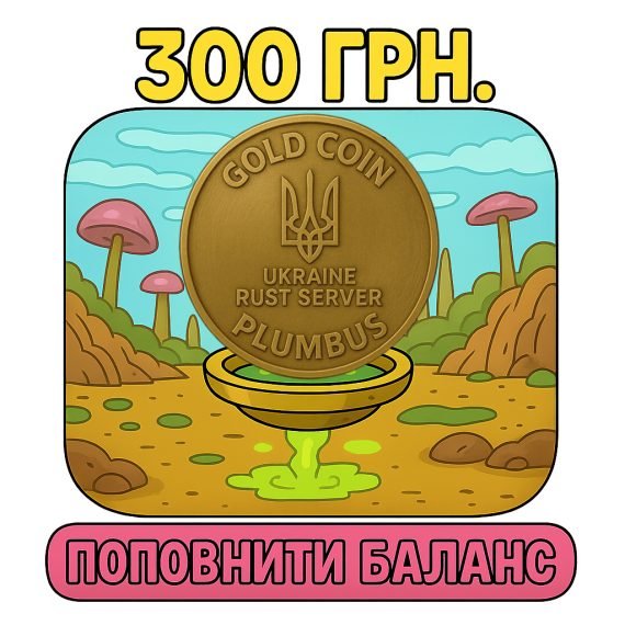 Поповнення рахунку на 300 грн у грі