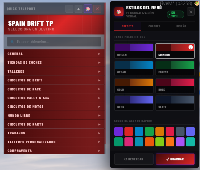 TP Menu — FiveM Script