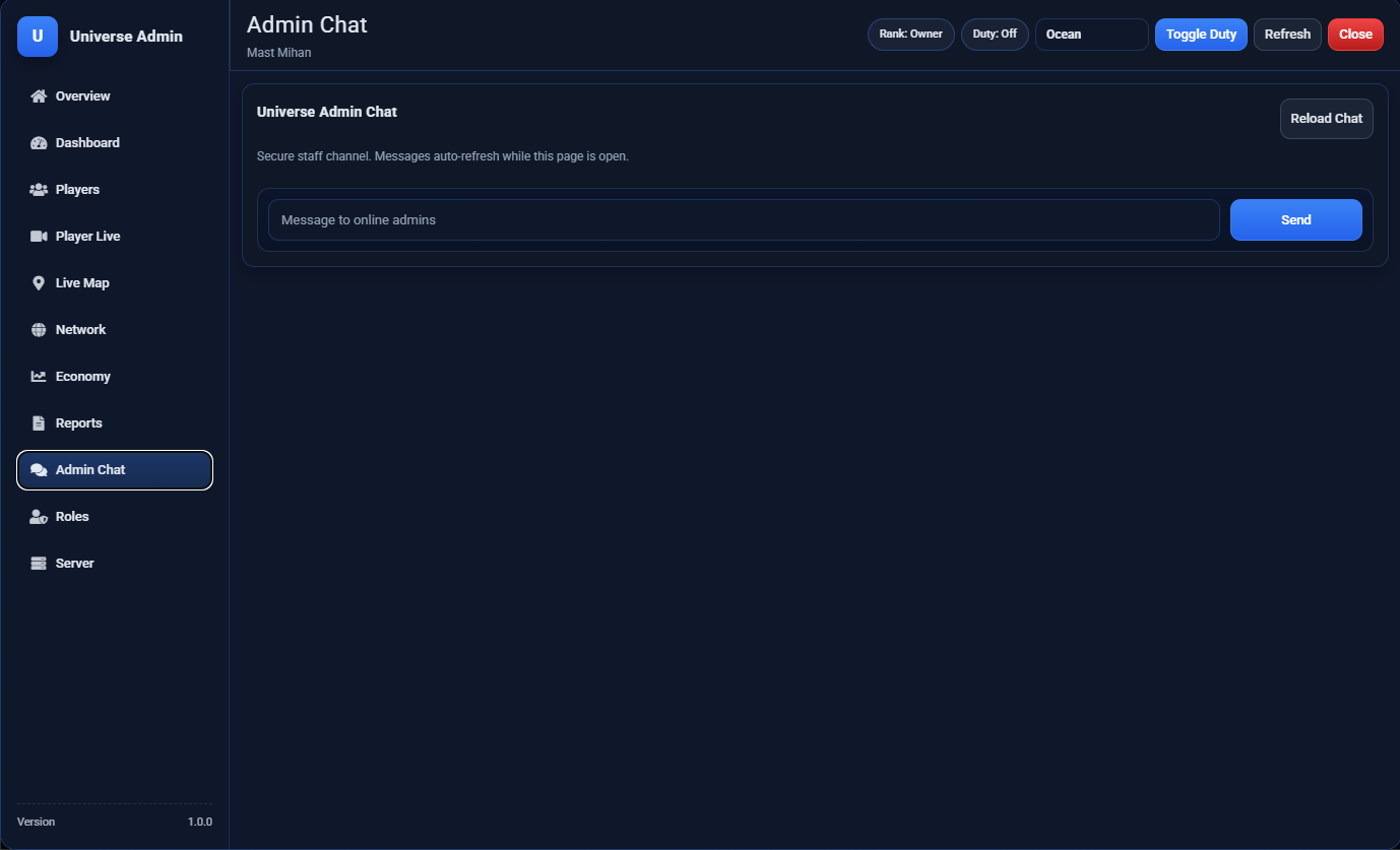 ADMIN MENU