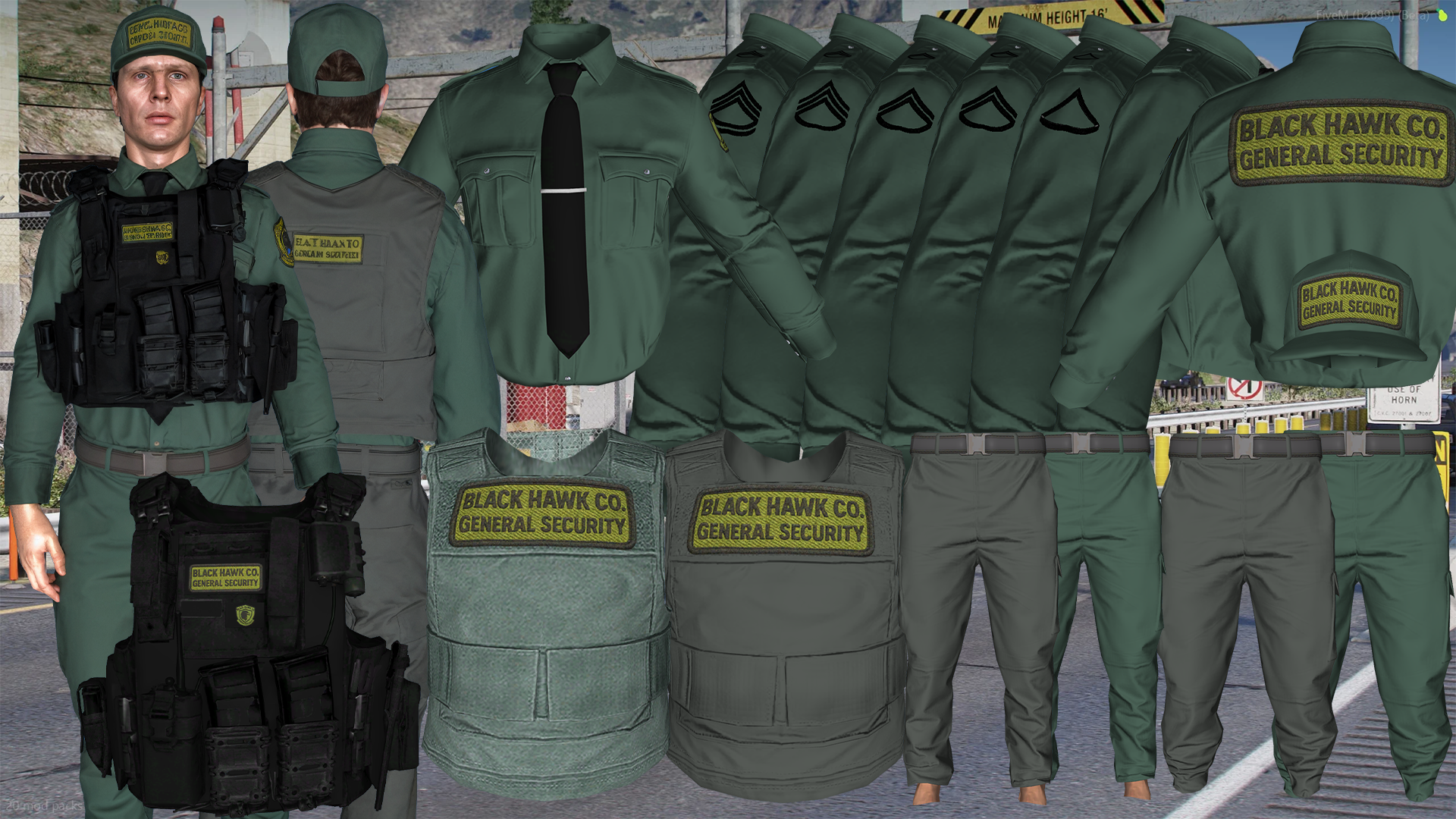 Black Hawk Security Uniform [M+F]