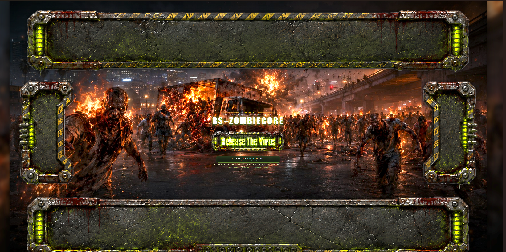 ZombieCore Full Zombie Outbreak Survival System, CCTV, Explosions, Chaos