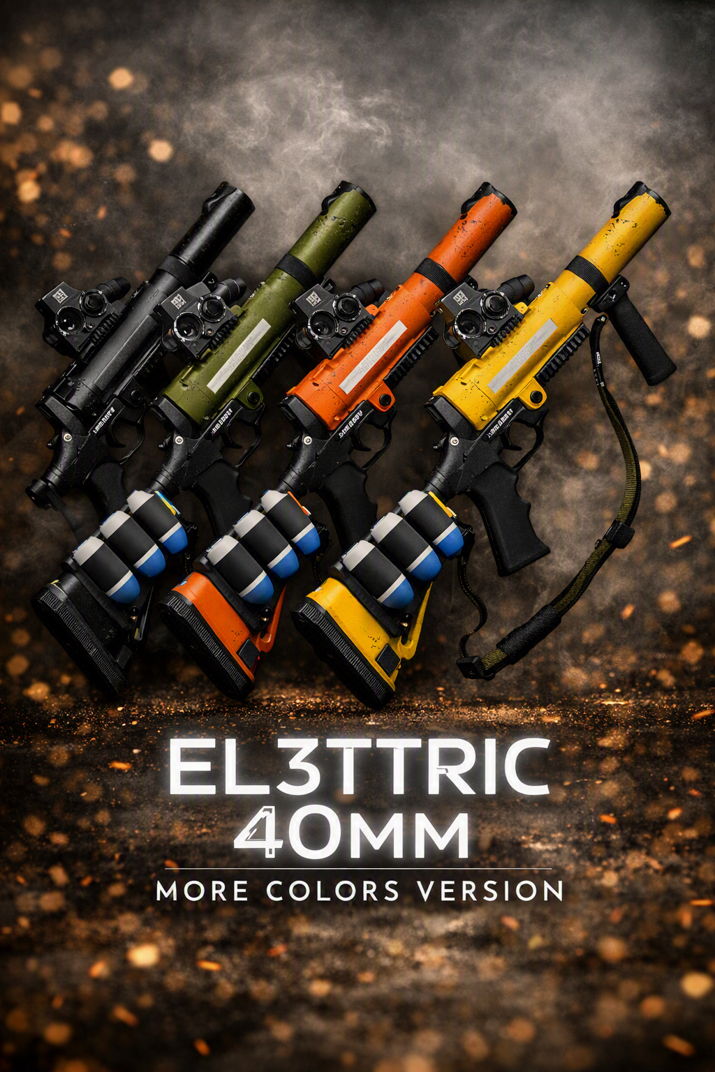 LAPD 40MM LESS LETHAL LAUNCHER  V-2.0  (2 Colors Version)