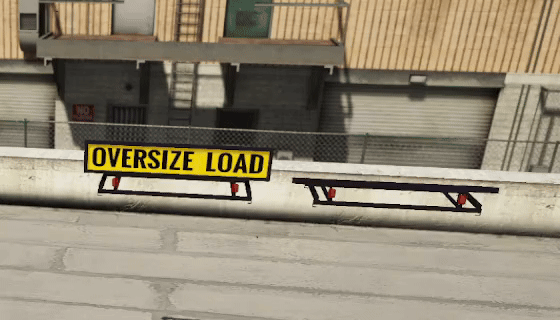 Oversize load sign