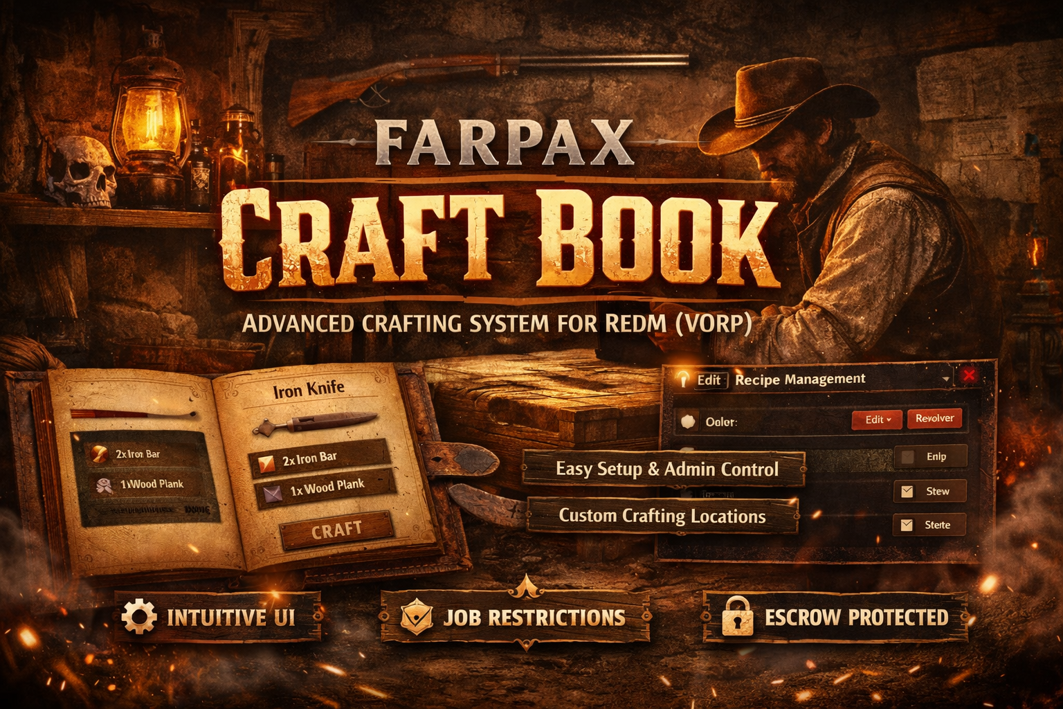 Farpax Craft Book  - Advanced Crafting System [VORP]