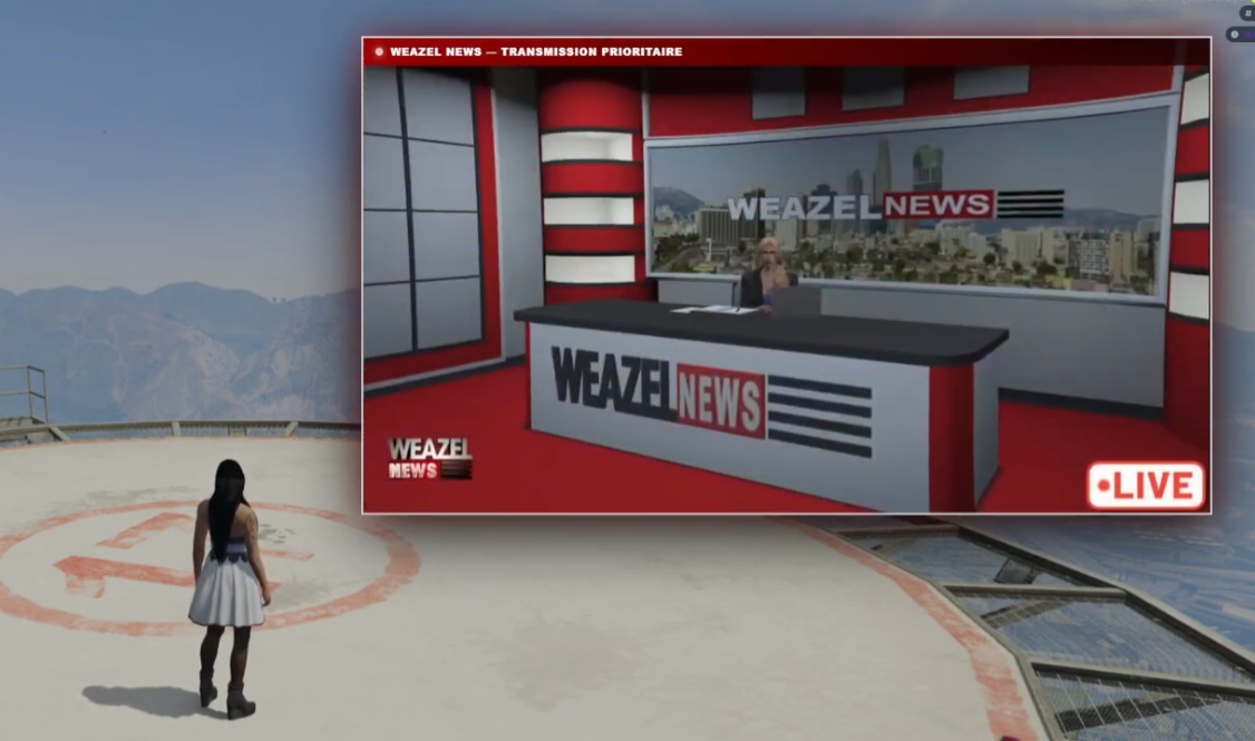 AH WEAZEL VIDEO EVENT — Server-Wide Weazel News Video Broadcast System