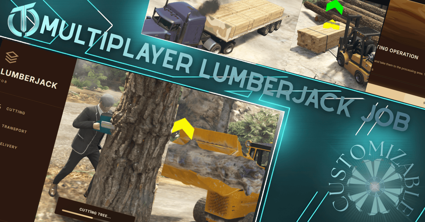 MULTIPLAYER LUMBERJACK JOB [QB/QBX/ESX] [OPENSOURCE]