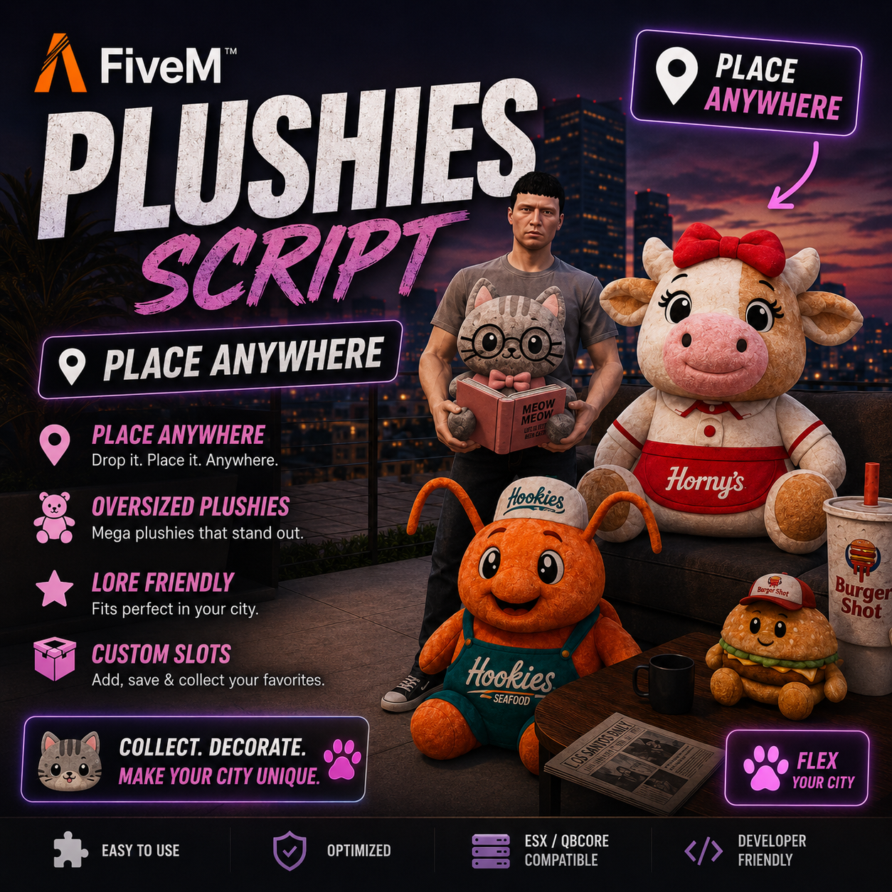 50 Placeable Plushies