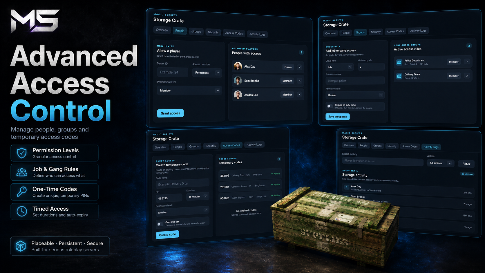 Magic Placeable Storage – FiveM Secure Storage System