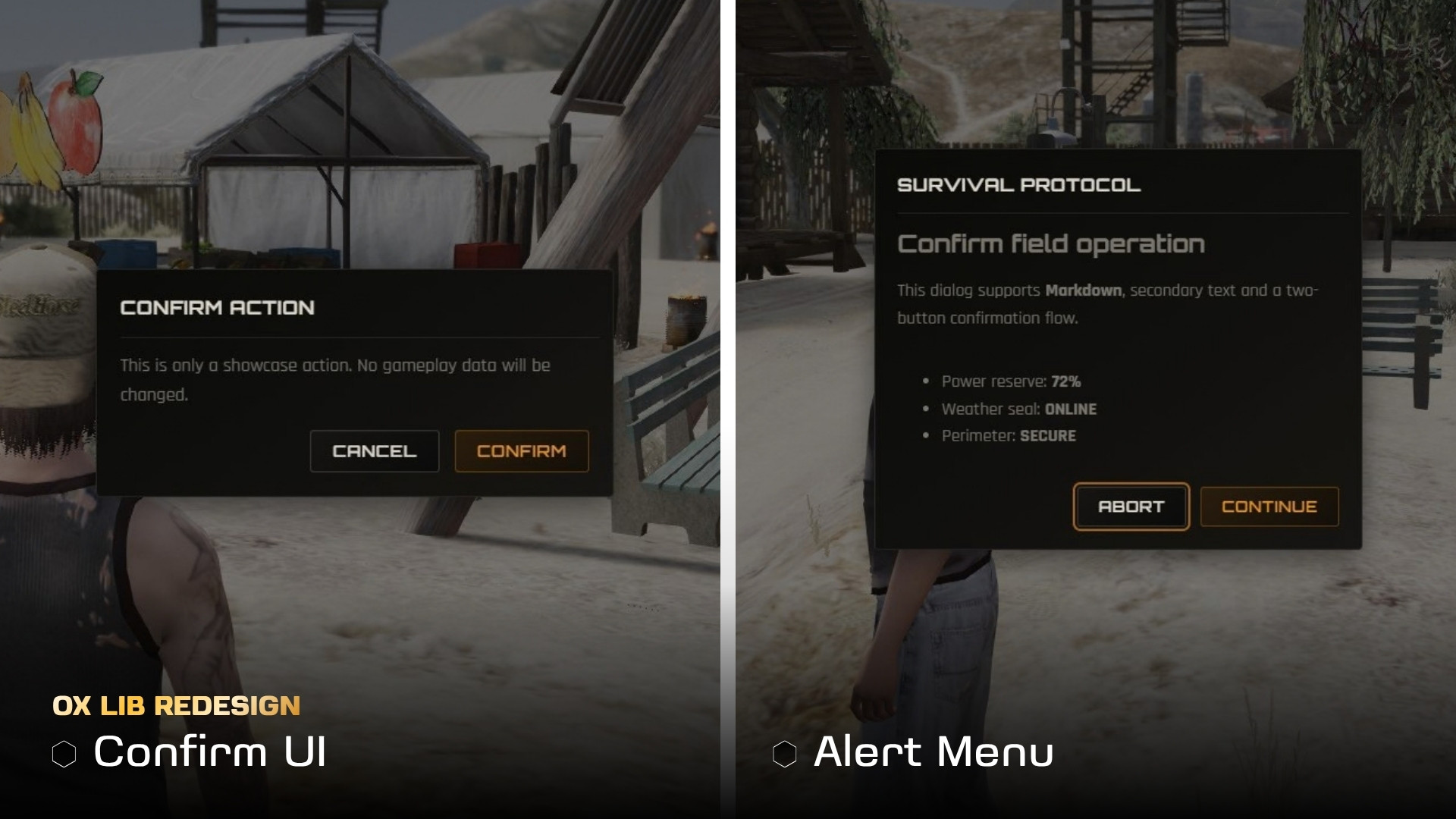 Redesign | ox_lib & ox_target