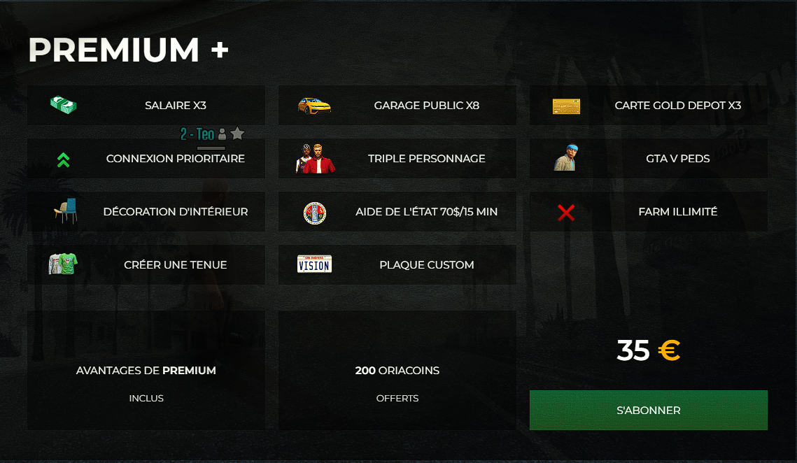 Premium +   – 1 mois