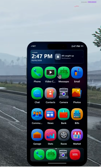 Smartphone System with all the toys. Media, Drone, News, Races