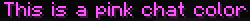 Pink Chat Color