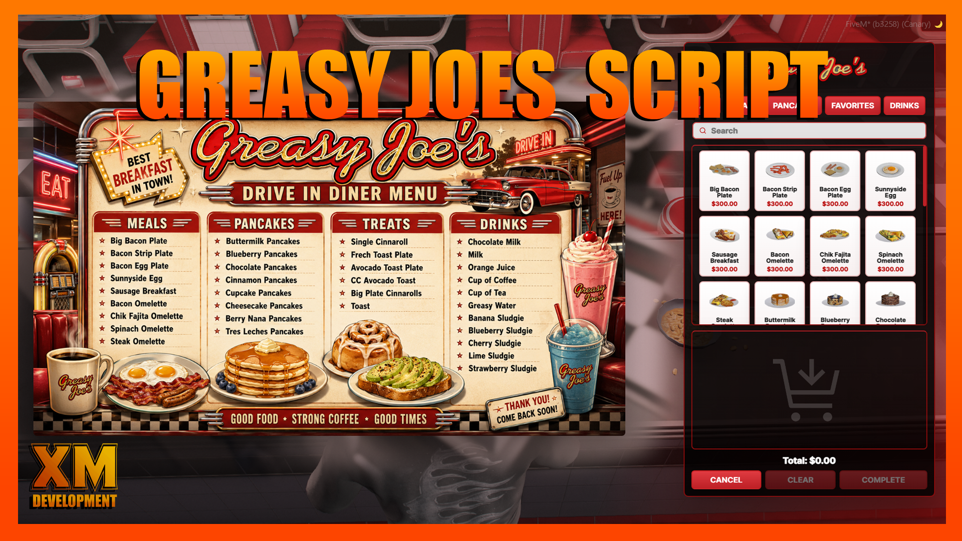 Greasy Joe's Script