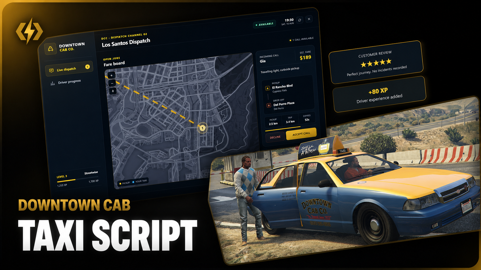 Enhanced Taxi Job - QBOX