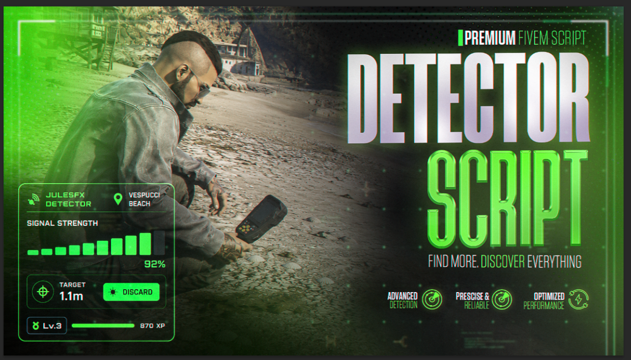Veqris - Jules FX Metal Detector Script - Lifetime