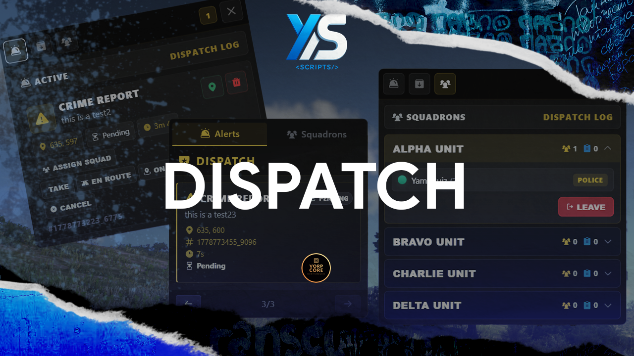 Police & Medical Dispatch and Squadrons System
