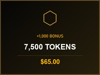 7,500 Tokens
