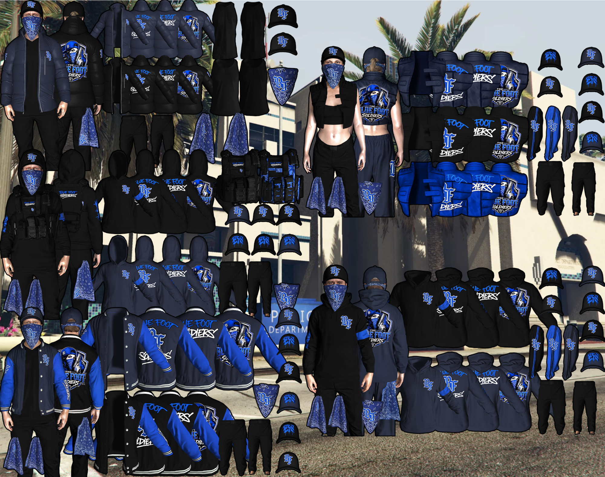 Blue Foot Soldiers Streetwear Bundle