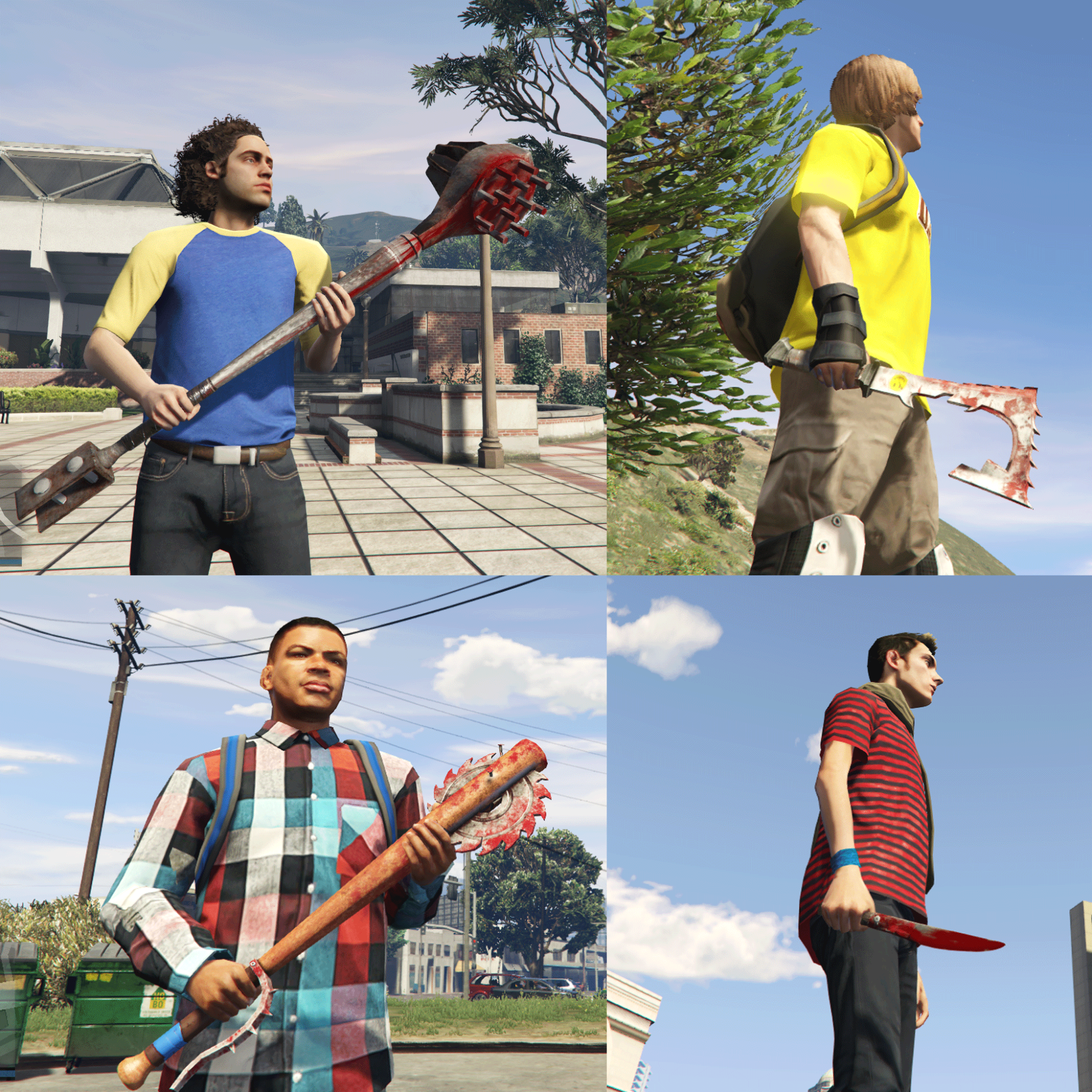 [Bloody Melee Weapon Pack] Lifetime Weapons-Melee