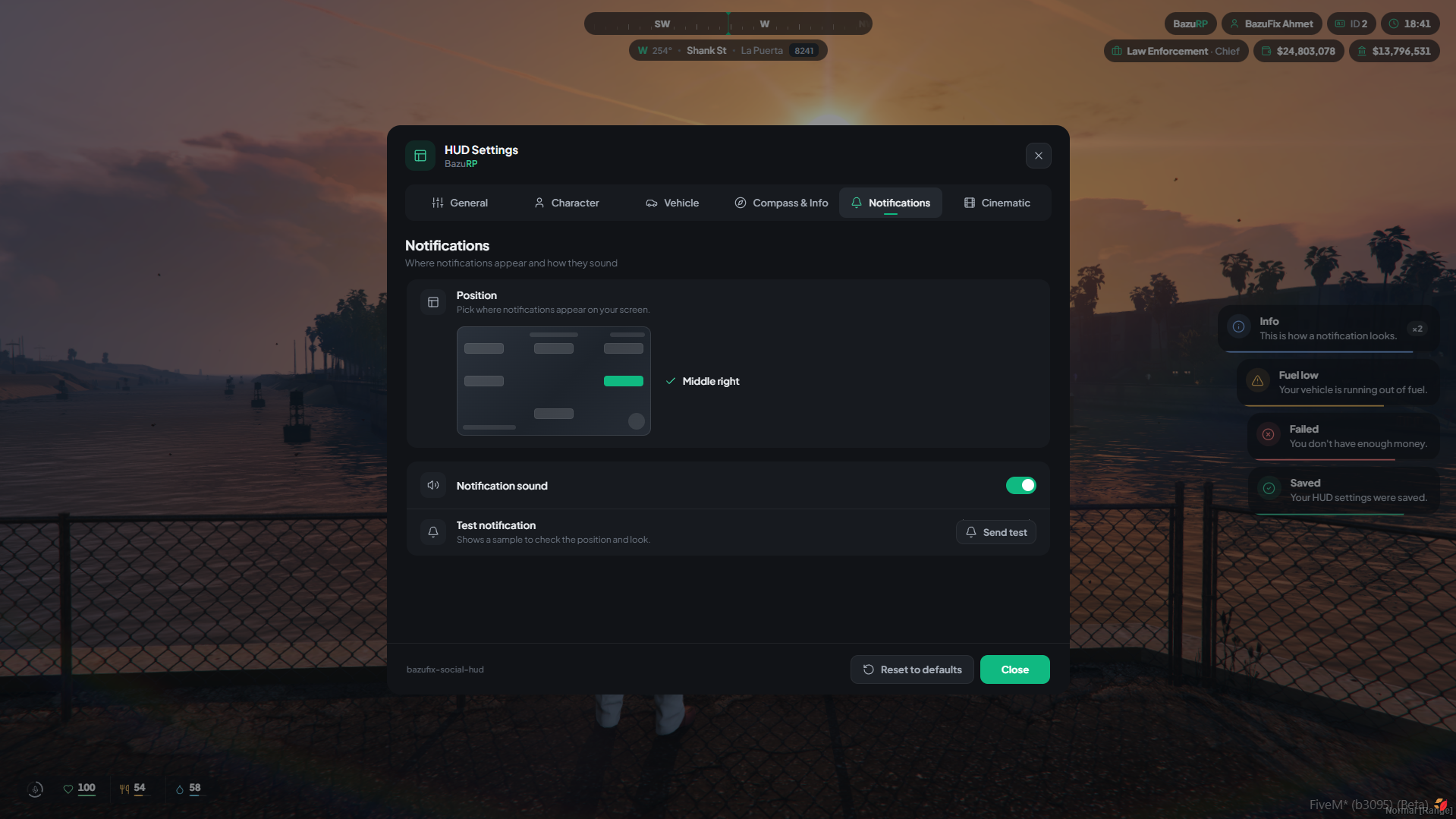BazuFix Social HUD