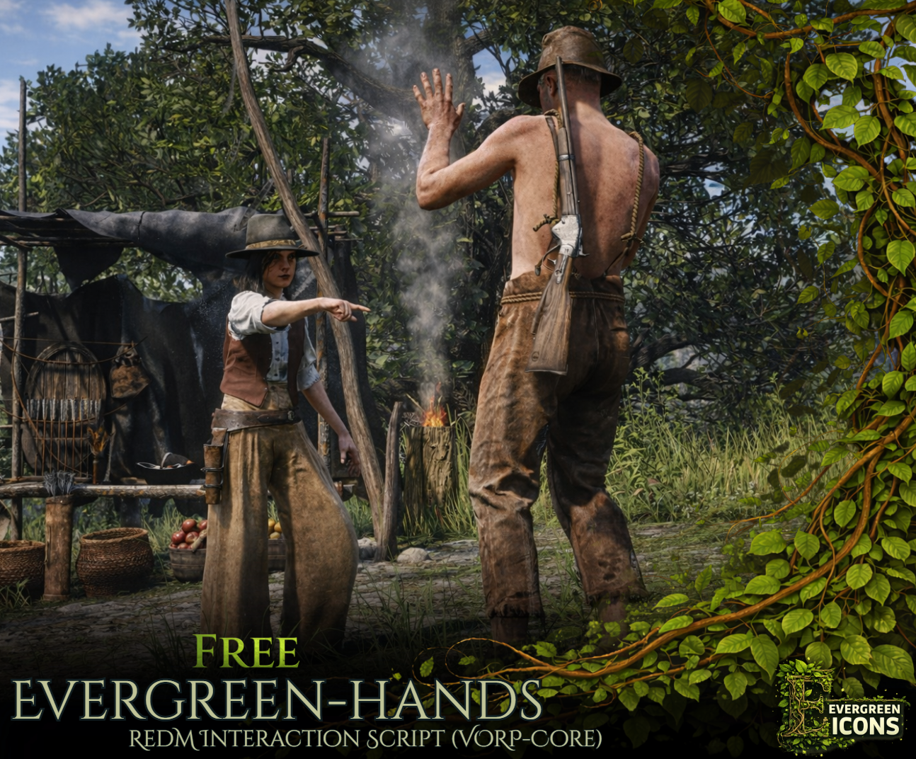 Evergreen-hands | RedM Interaction Script (VORP-Core)