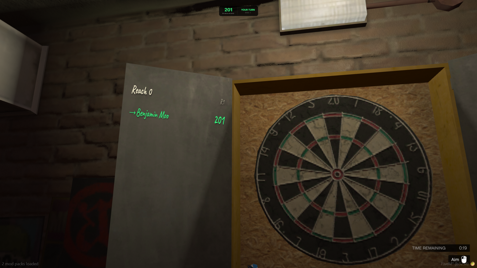Darts Minigame