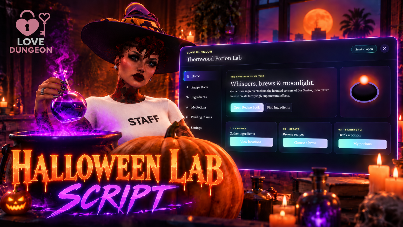 Halloween Lab Script 🎃🧪 | Potion Crafting & Supernatural Effects | QBCore + ESX
