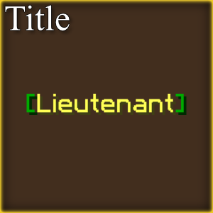 Lieutenant [Title]