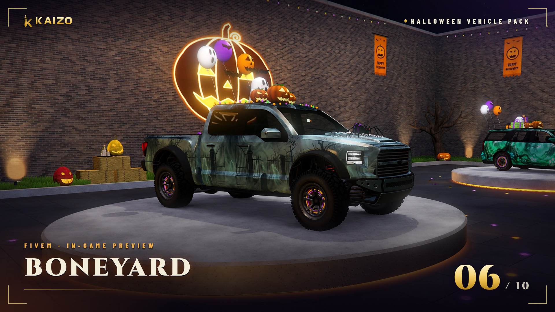 Halloween Vehicle Pack (10 Cars)