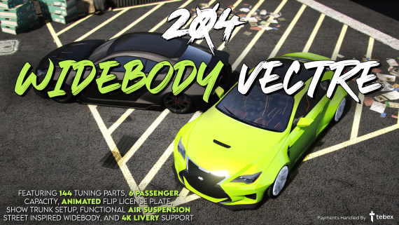 204s Vectre (Functional Air Suspension) (Animated Flip Plate) (6 Seater)