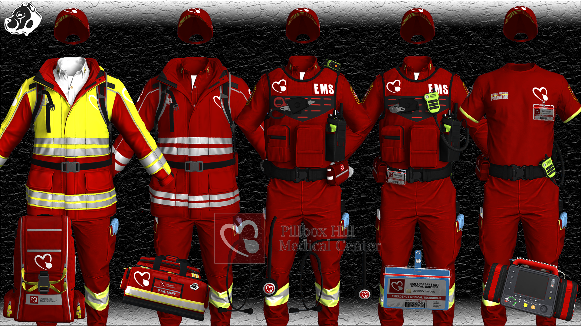 Pillbox EMS Uniform Mega Bundle 2 | FiveM Clothing