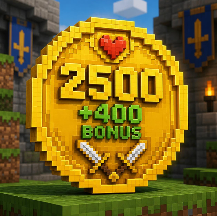 2500 +400 BONUS battle coins