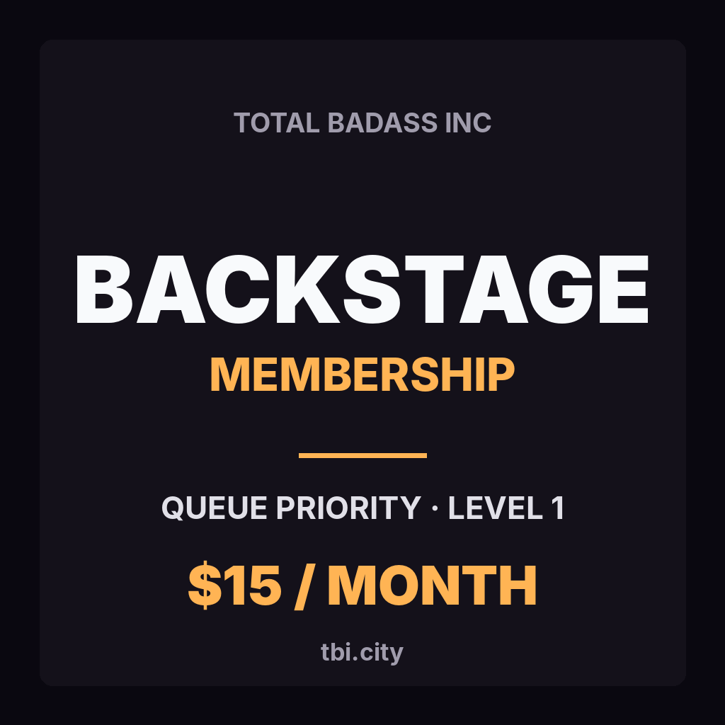 Backstage Membership