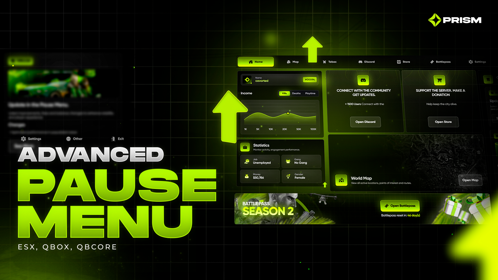 Prism - Advanced Pause Menu V2