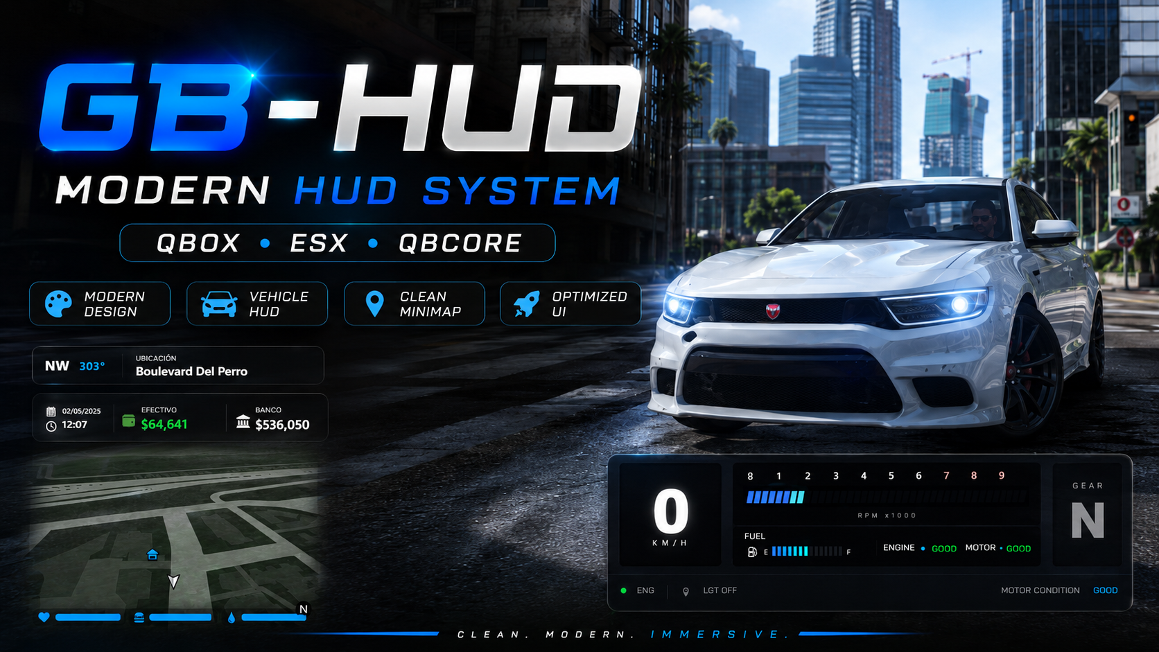 GB HUD — Modern hud system