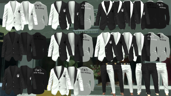 White Widow Suits (Male + Female)